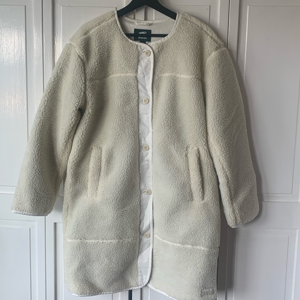 Roots sherpa jacket sz small